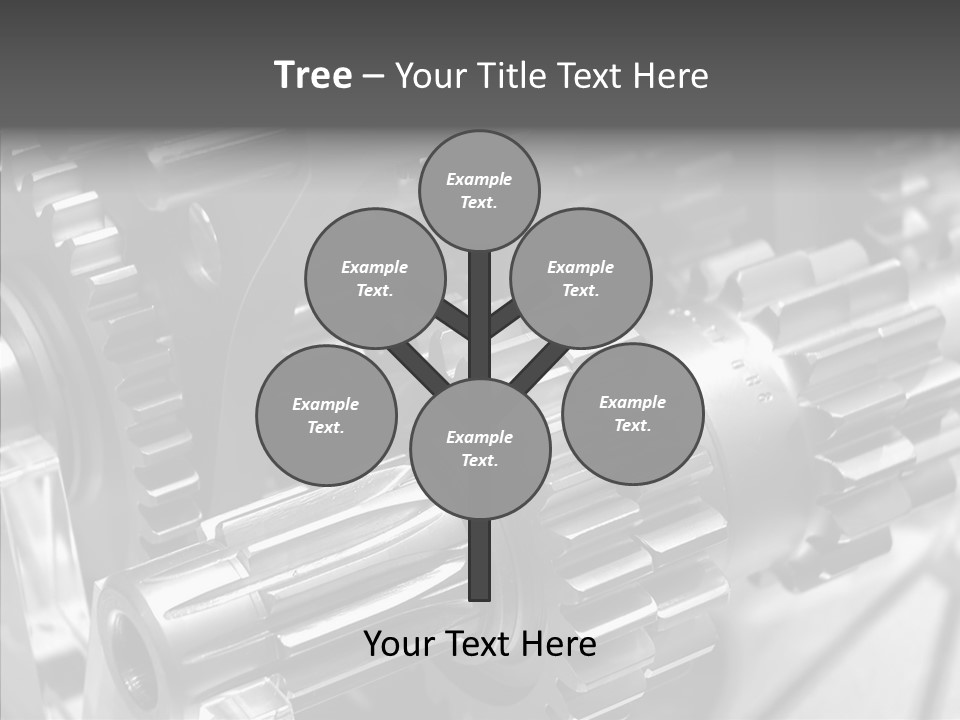 Cog Motor Crankshaft PowerPoint Template