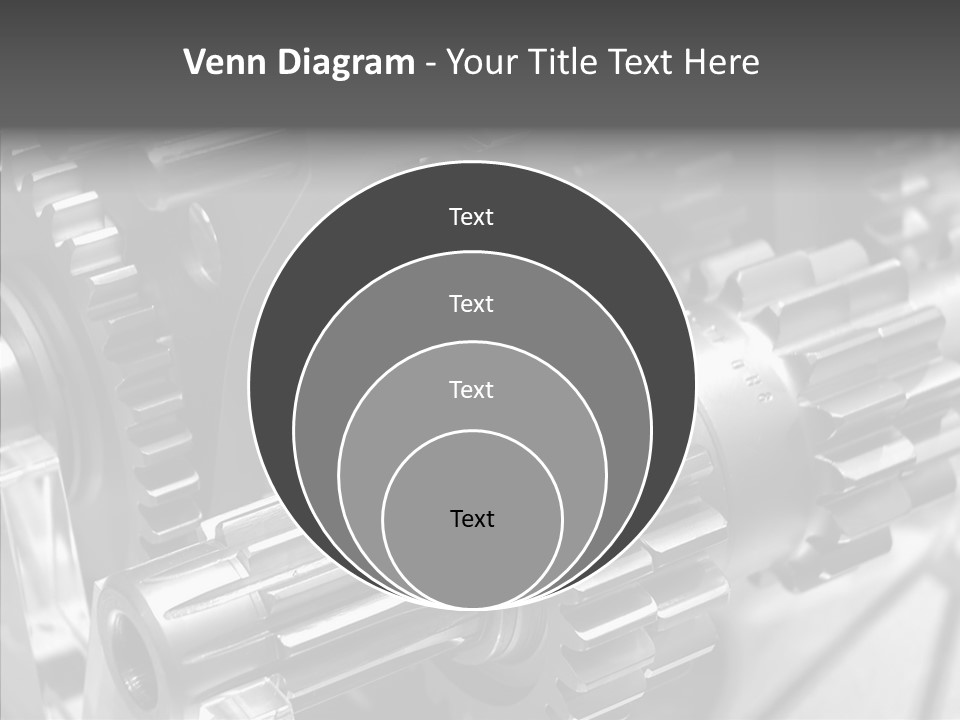 Cog Motor Crankshaft PowerPoint Template