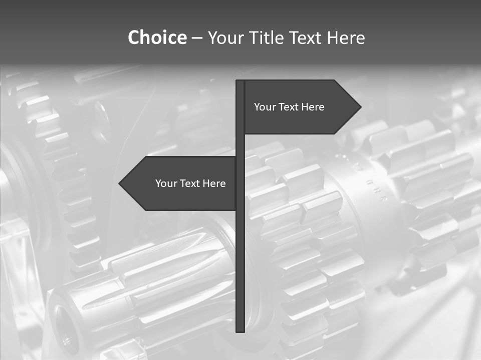 Cog Motor Crankshaft PowerPoint Template