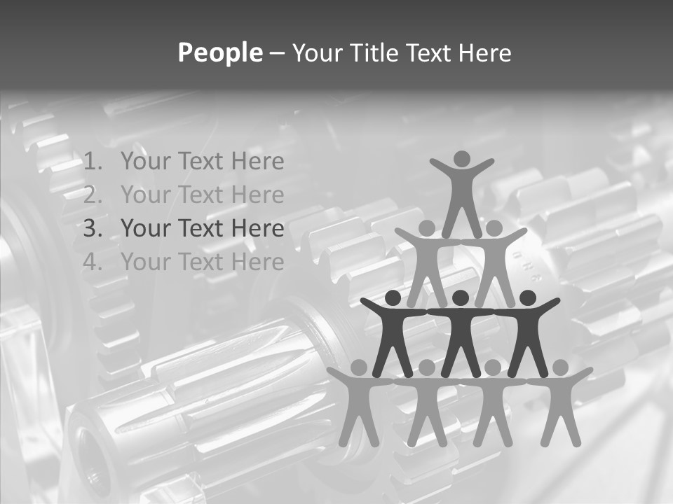 Cog Motor Crankshaft PowerPoint Template