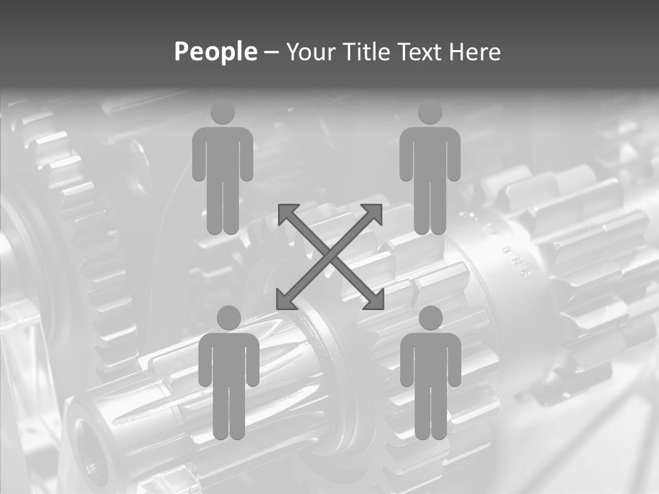Cog Motor Crankshaft PowerPoint Template