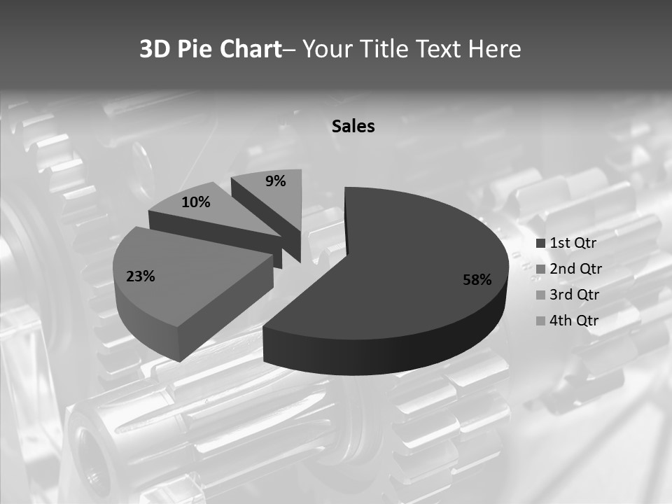 Cog Motor Crankshaft PowerPoint Template