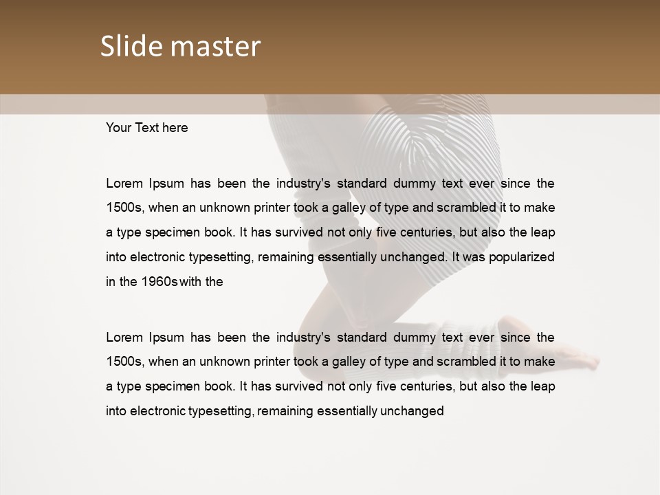 Stretching Leap Grace PowerPoint Template