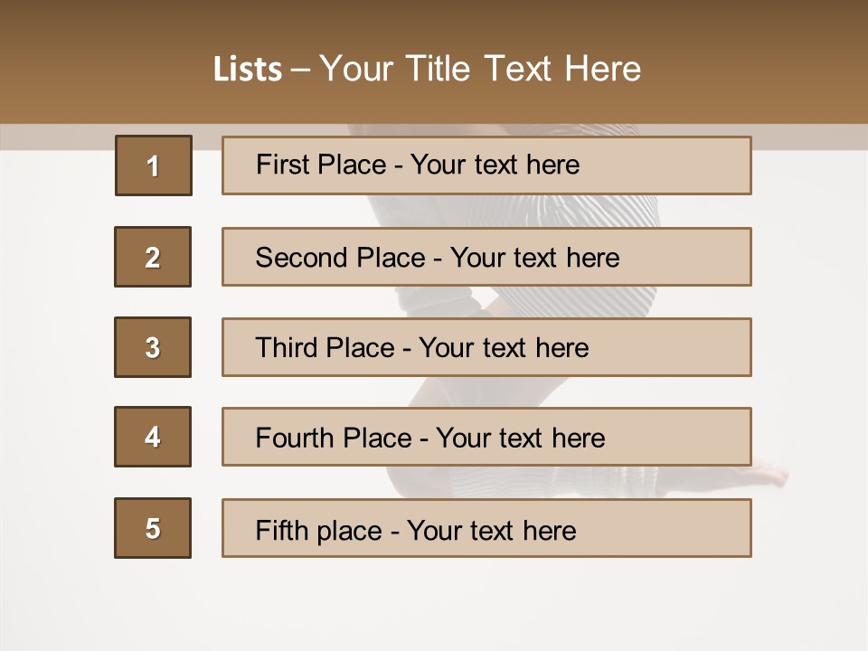 Stretching Leap Grace PowerPoint Template