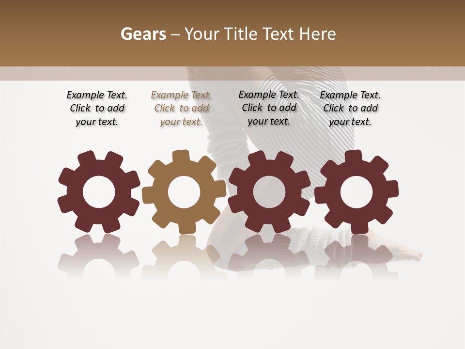 Stretching Leap Grace PowerPoint Template