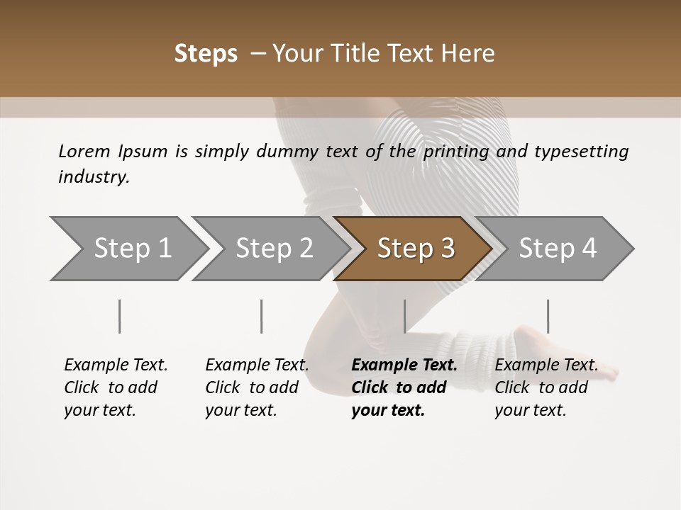 Stretching Leap Grace PowerPoint Template