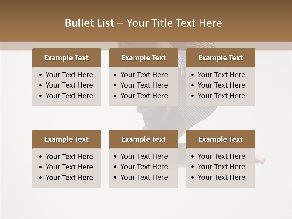 Stretching Leap Grace PowerPoint Template