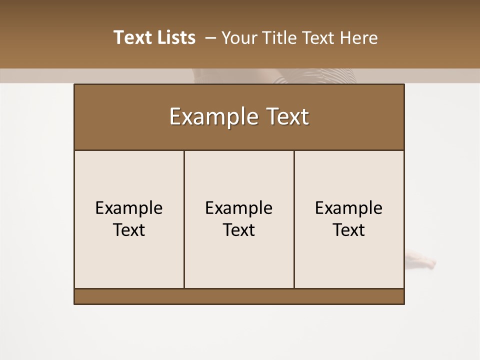 Stretching Leap Grace PowerPoint Template