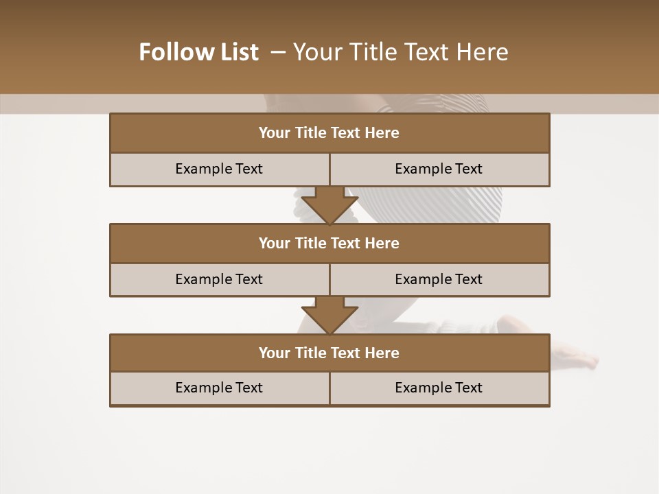 Stretching Leap Grace PowerPoint Template