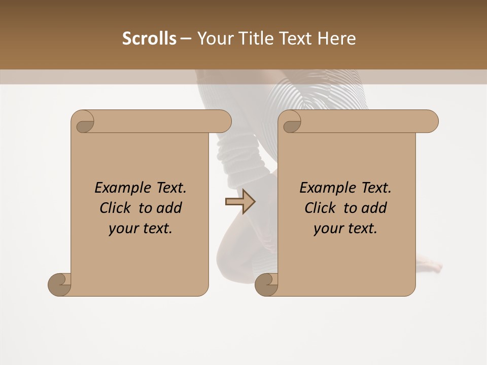 Stretching Leap Grace PowerPoint Template