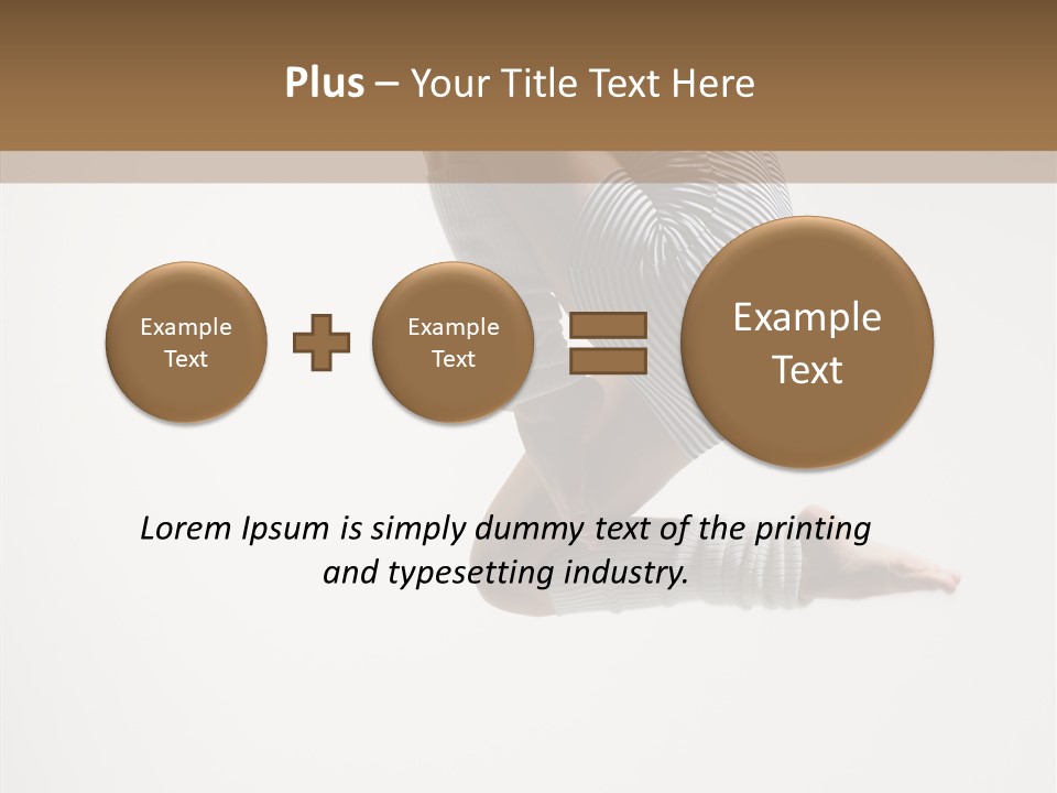 Stretching Leap Grace PowerPoint Template