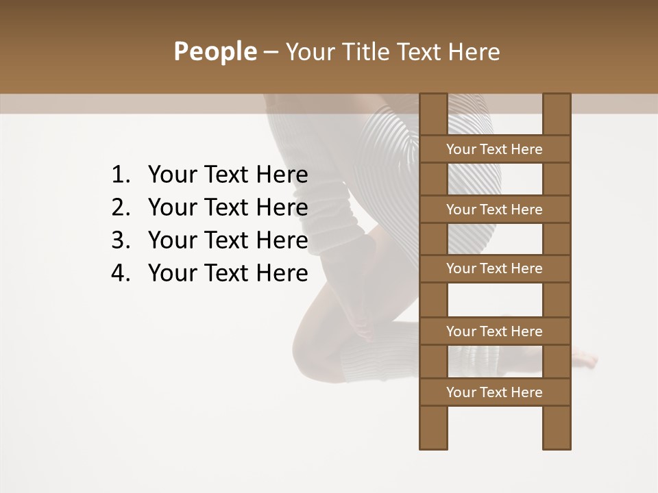 Stretching Leap Grace PowerPoint Template