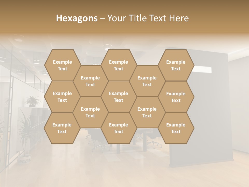 Desks Room Corporation PowerPoint Template