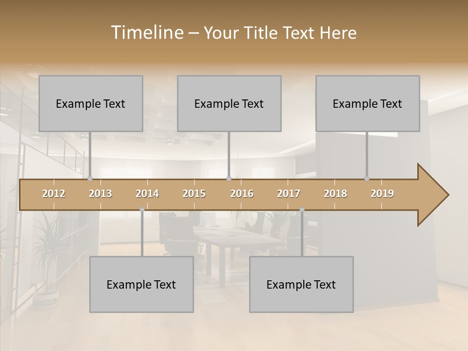 Desks Room Corporation PowerPoint Template