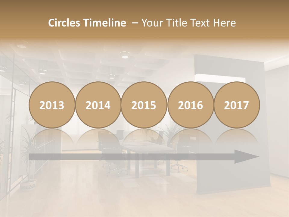 Desks Room Corporation PowerPoint Template