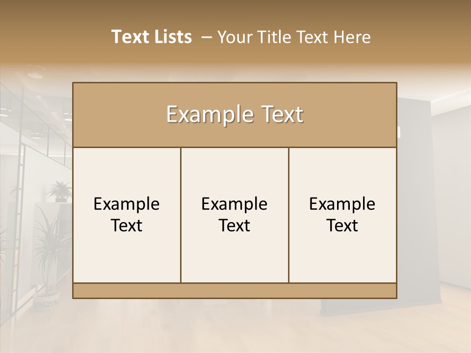 Desks Room Corporation PowerPoint Template