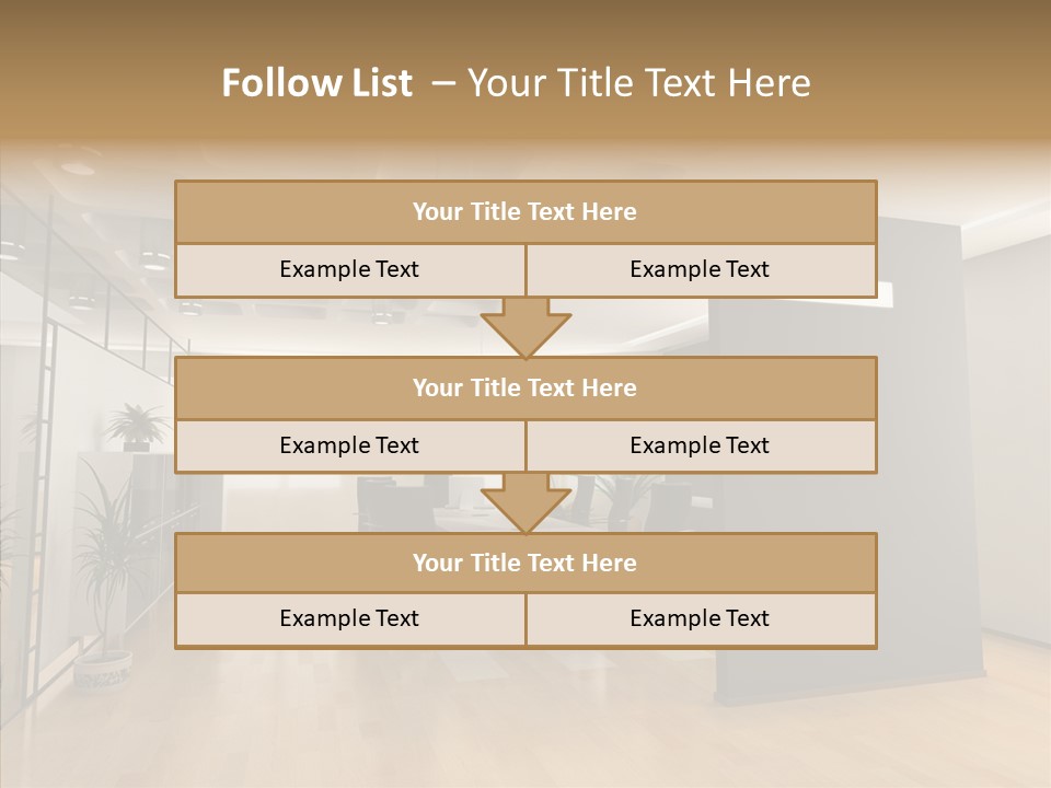 Desks Room Corporation PowerPoint Template