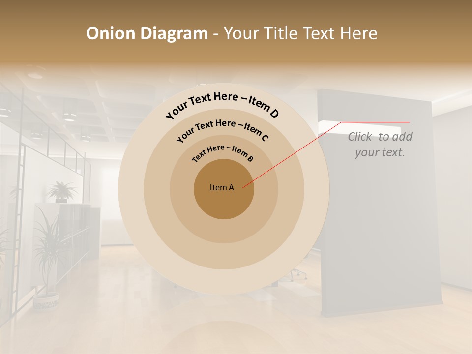 Desks Room Corporation PowerPoint Template