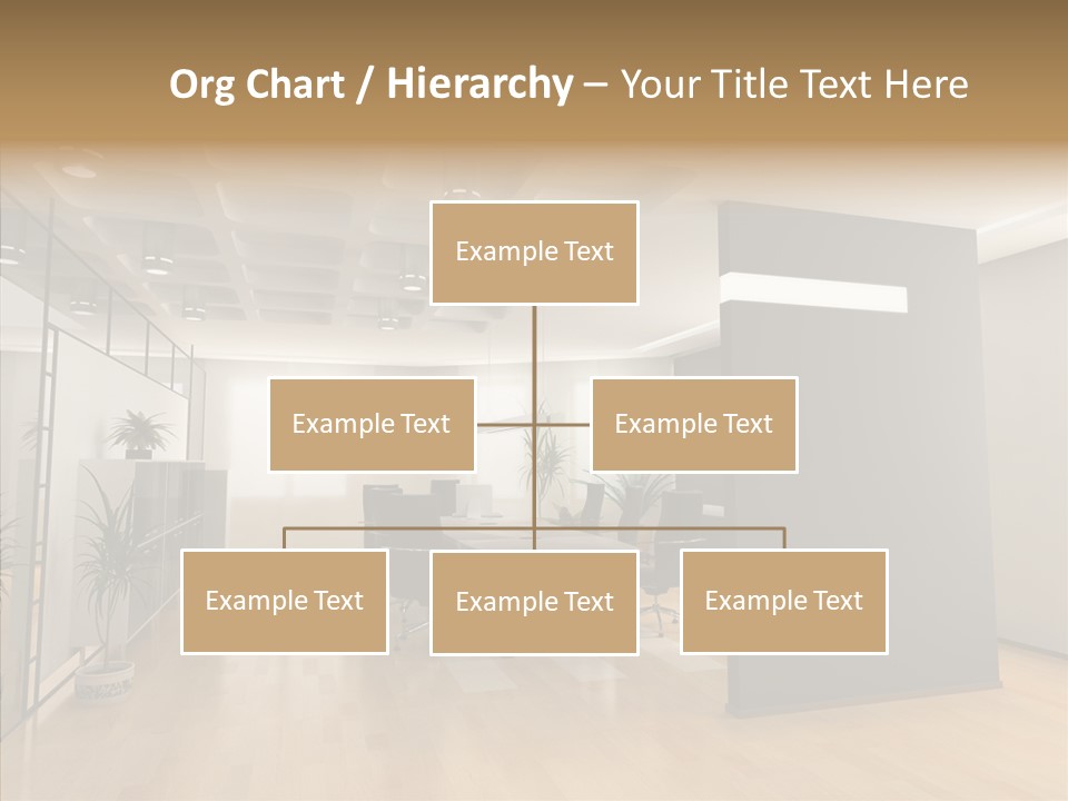 Desks Room Corporation PowerPoint Template