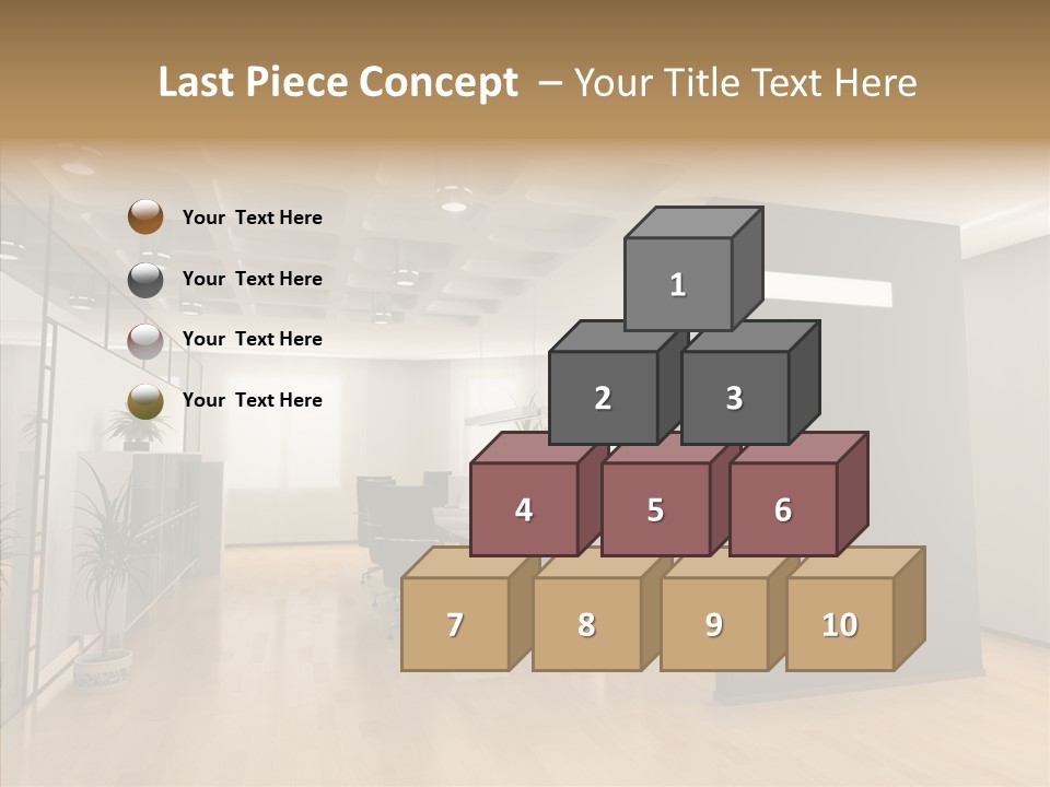 Desks Room Corporation PowerPoint Template