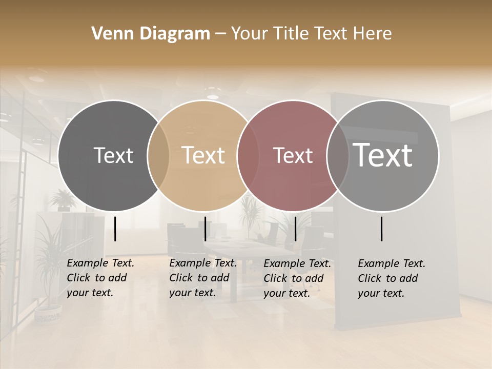 Desks Room Corporation PowerPoint Template