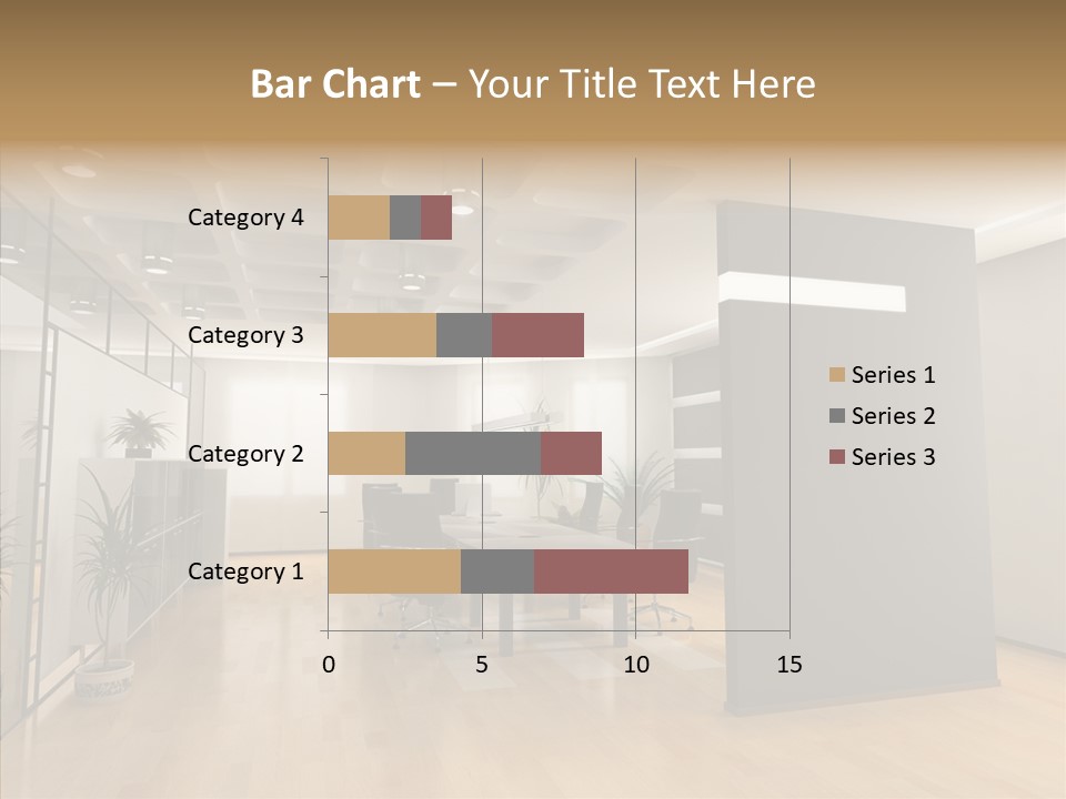 Desks Room Corporation PowerPoint Template