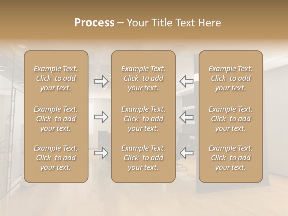 Desks Room Corporation PowerPoint Template