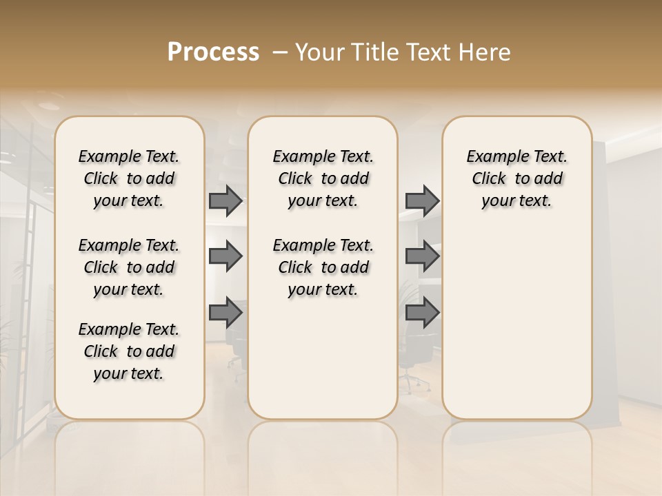 Desks Room Corporation PowerPoint Template