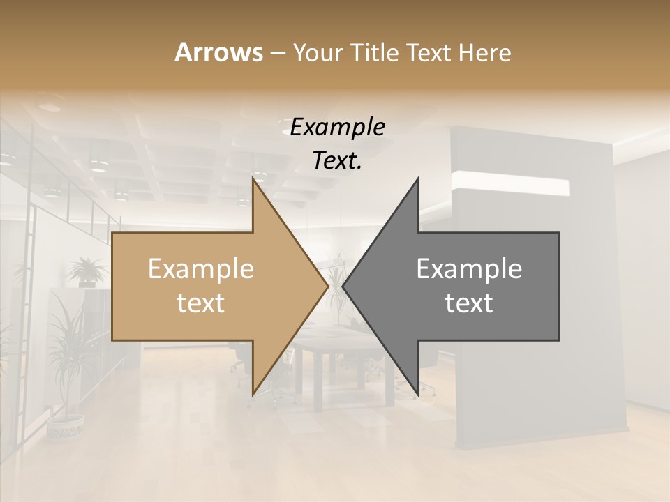 Desks Room Corporation PowerPoint Template