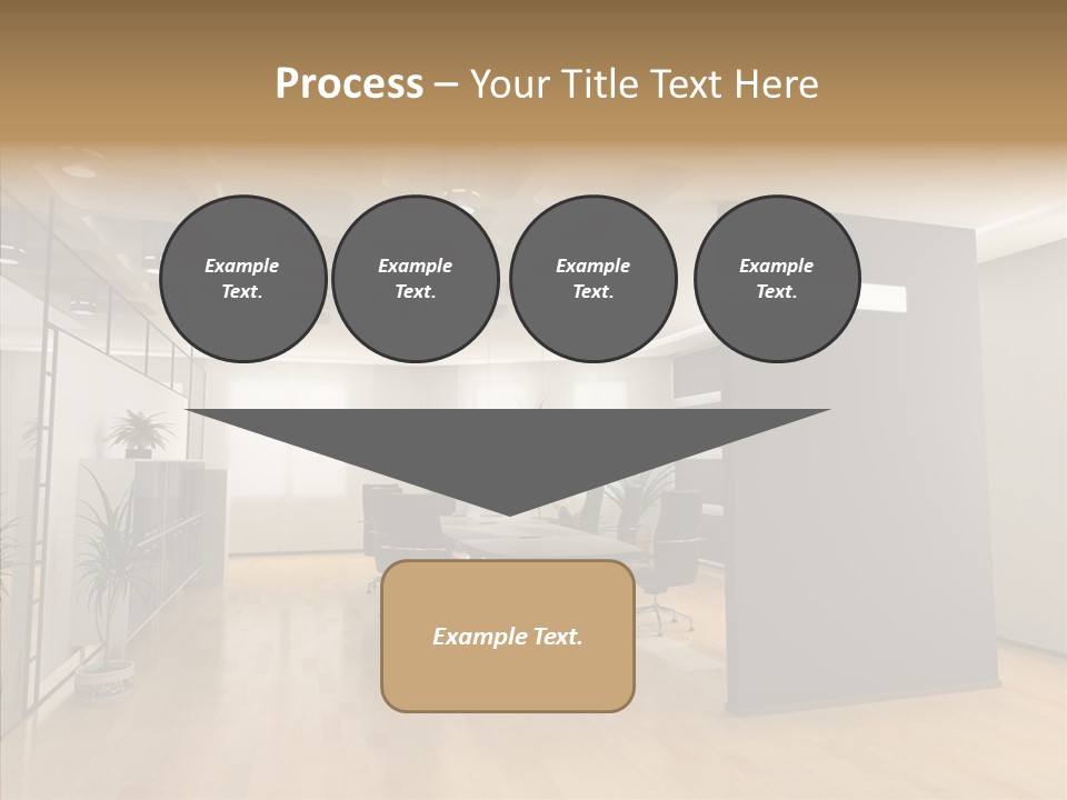 Desks Room Corporation PowerPoint Template