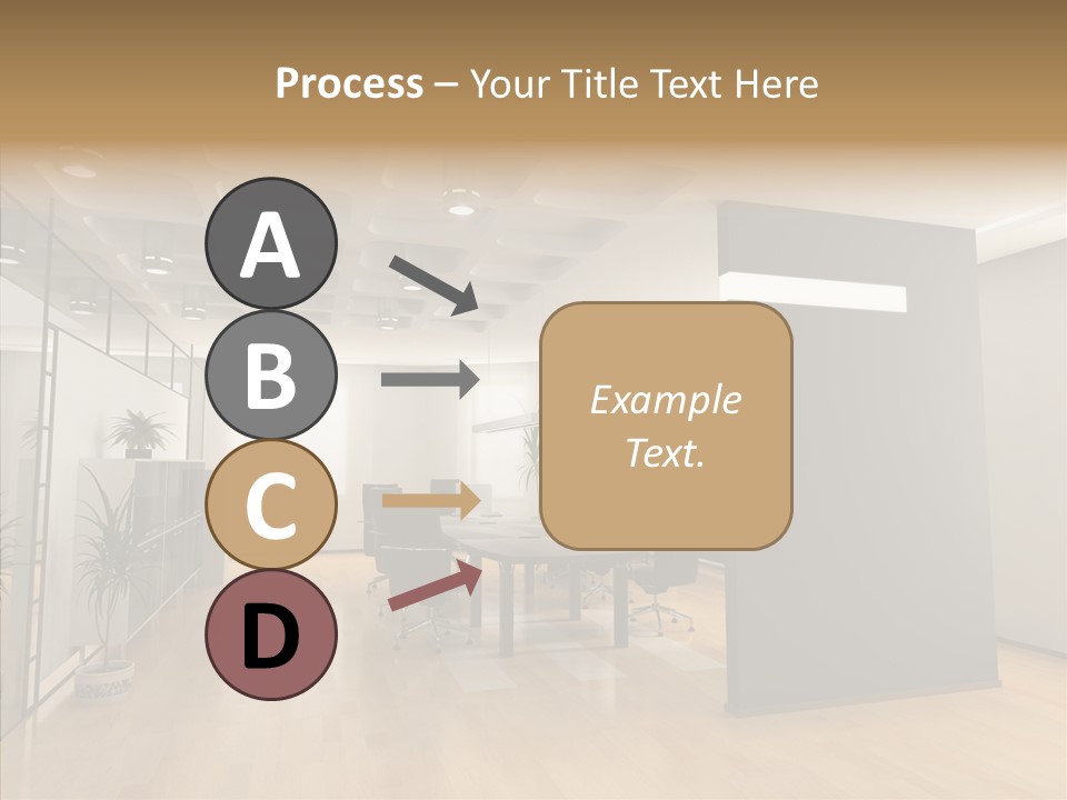 Desks Room Corporation PowerPoint Template