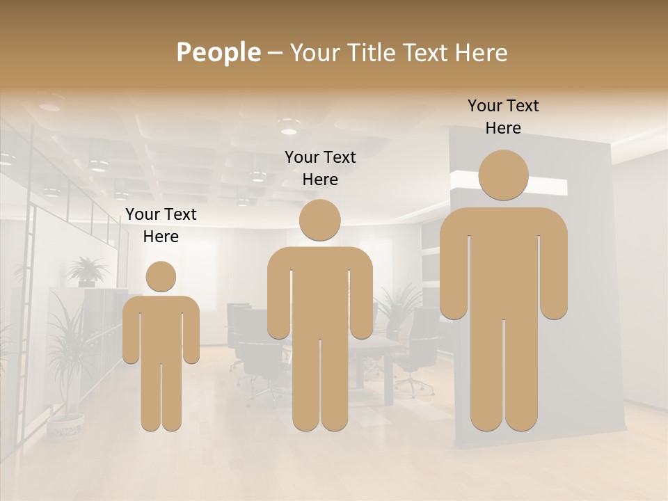 Desks Room Corporation PowerPoint Template