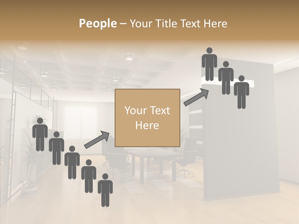 Desks Room Corporation PowerPoint Template