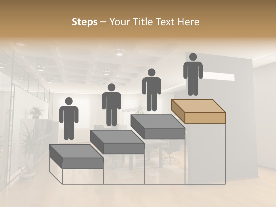 Desks Room Corporation PowerPoint Template