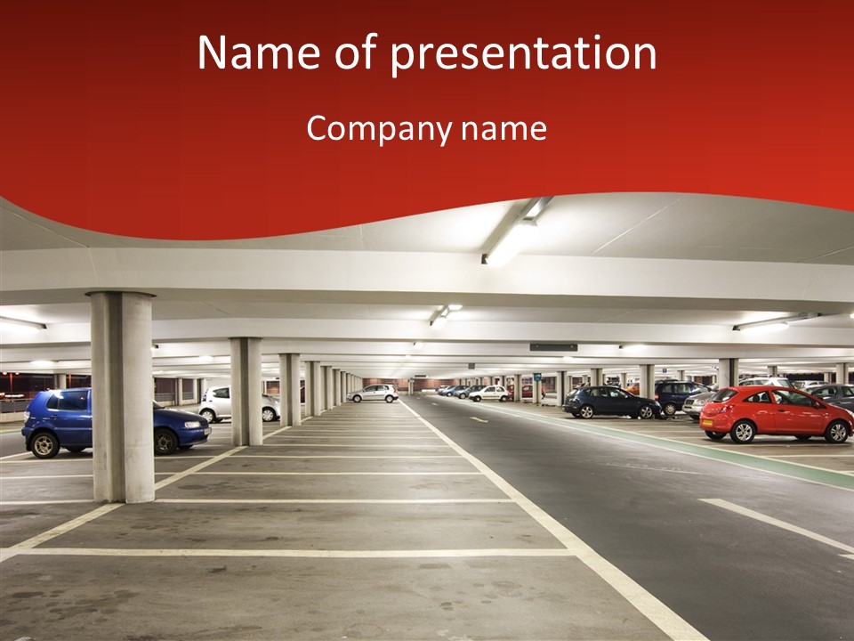 Red Transport Large PowerPoint Template