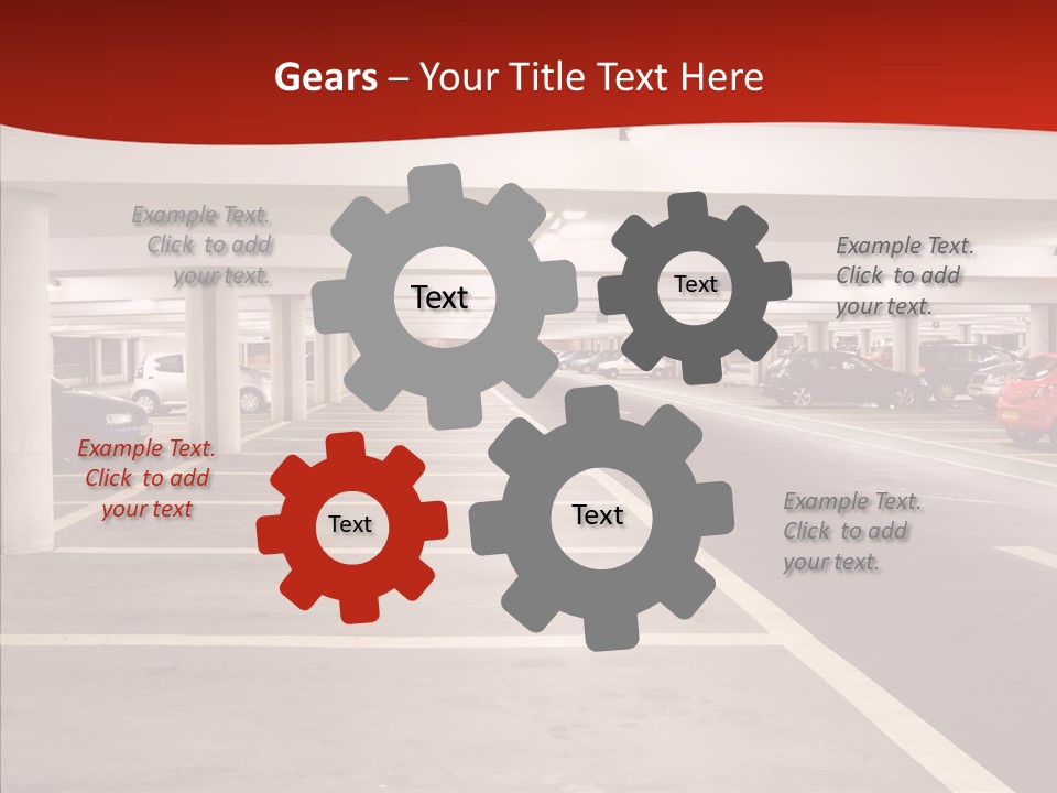 Red Transport Large PowerPoint Template