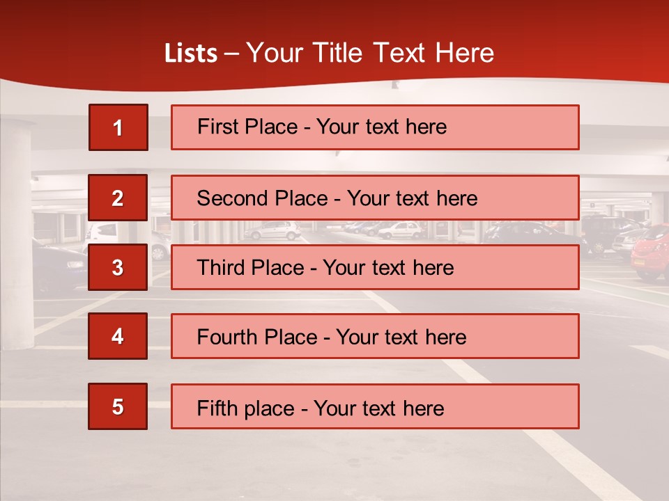 Red Transport Large PowerPoint Template