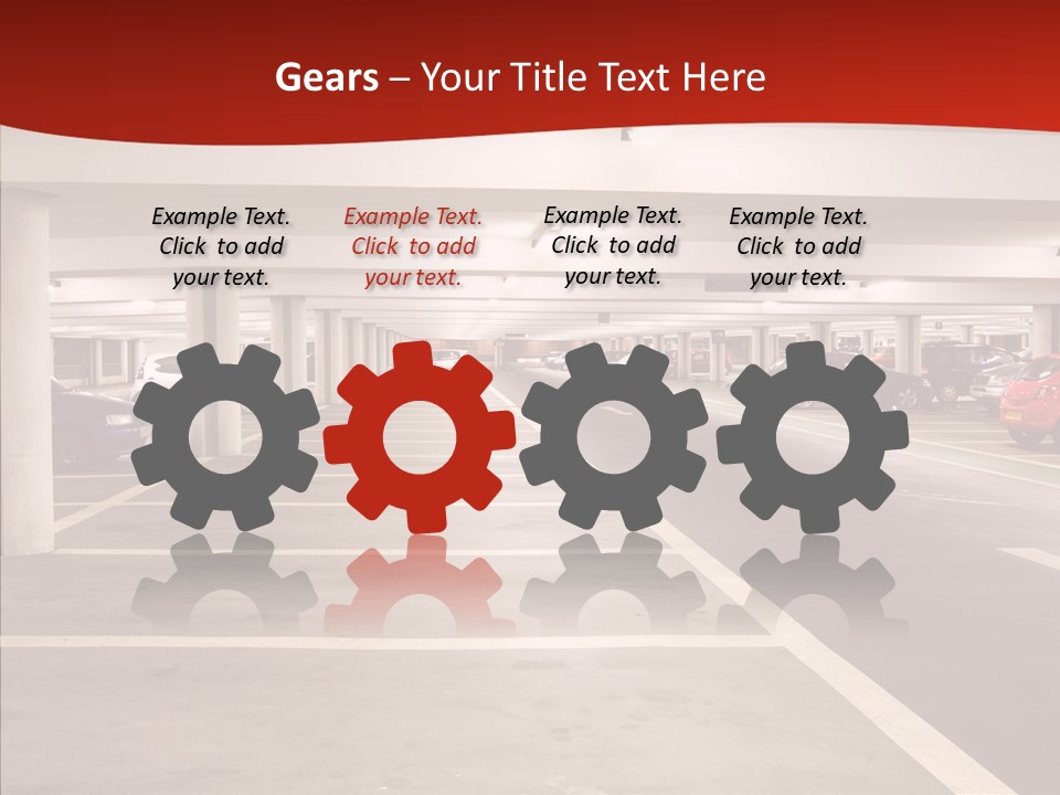 Red Transport Large PowerPoint Template