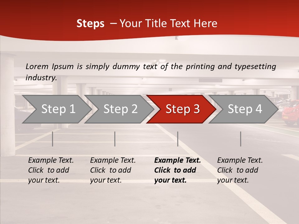 Red Transport Large PowerPoint Template
