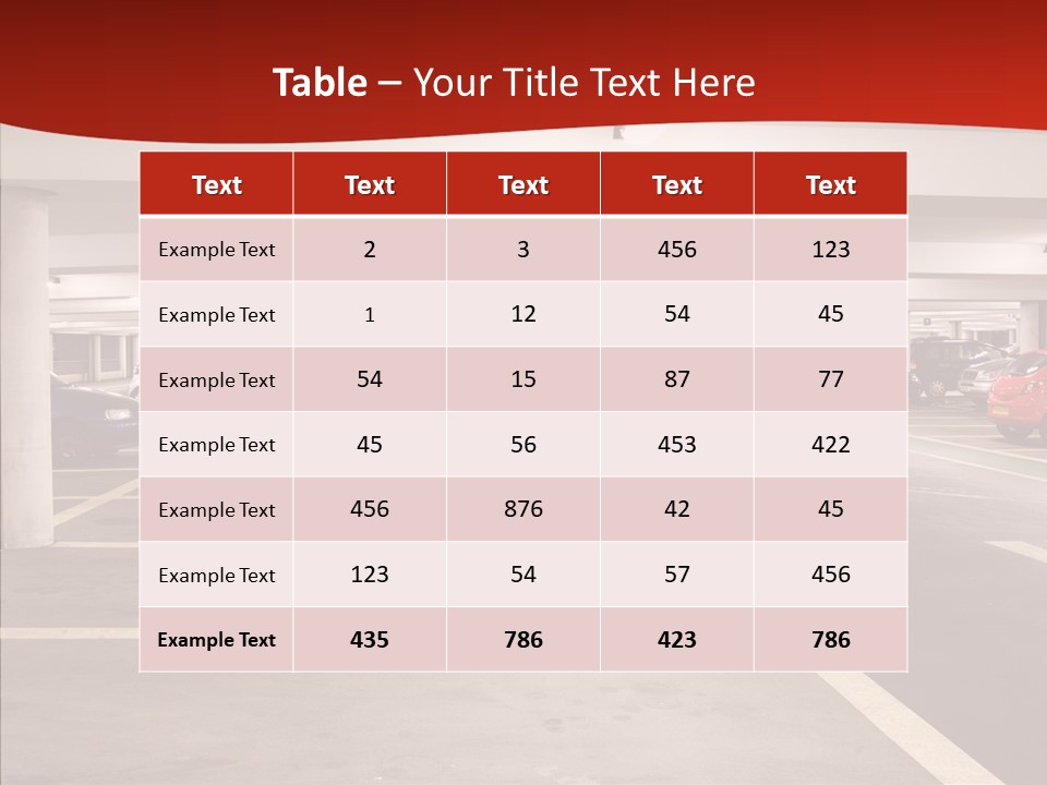 Red Transport Large PowerPoint Template