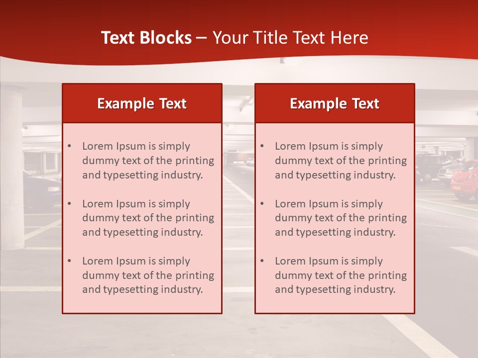 Red Transport Large PowerPoint Template