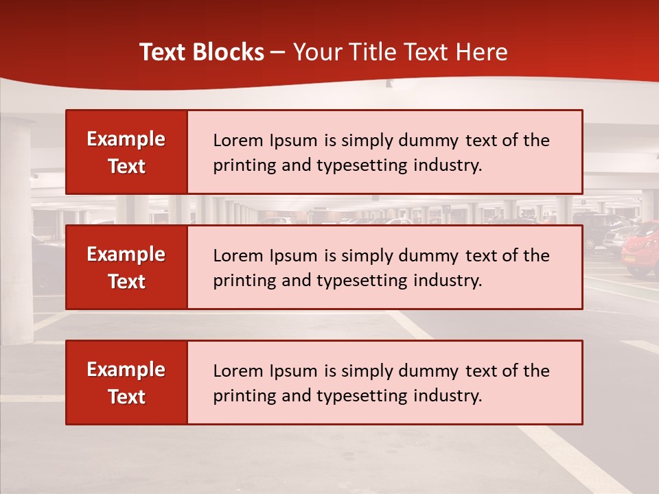 Red Transport Large PowerPoint Template