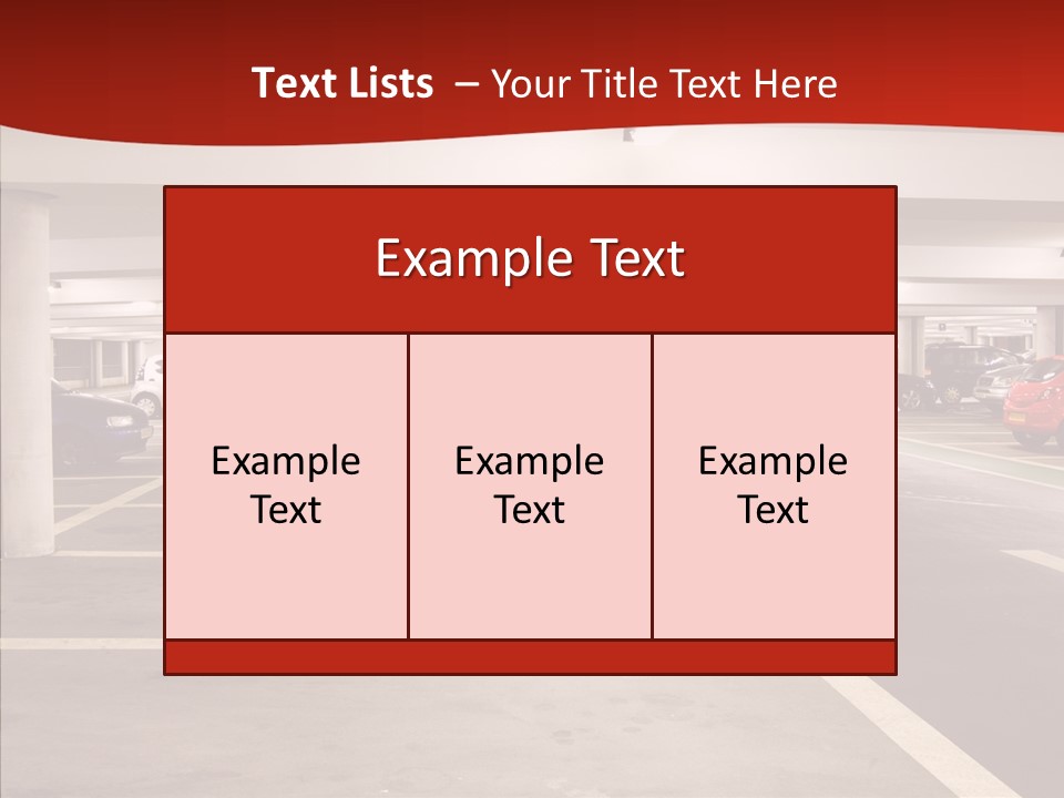 Red Transport Large PowerPoint Template