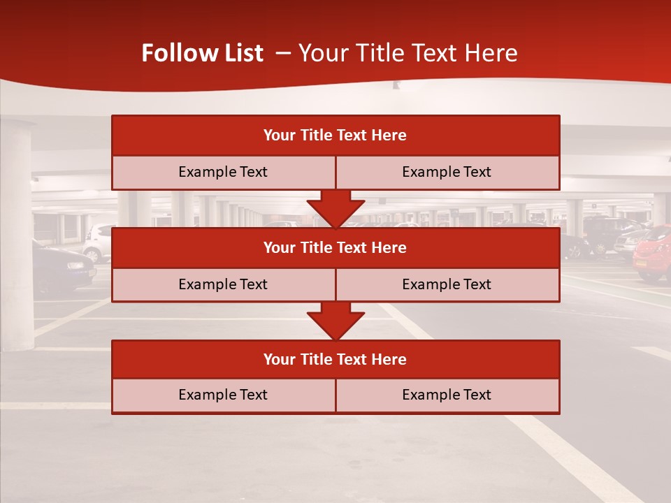 Red Transport Large PowerPoint Template