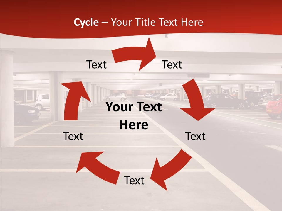 Red Transport Large PowerPoint Template