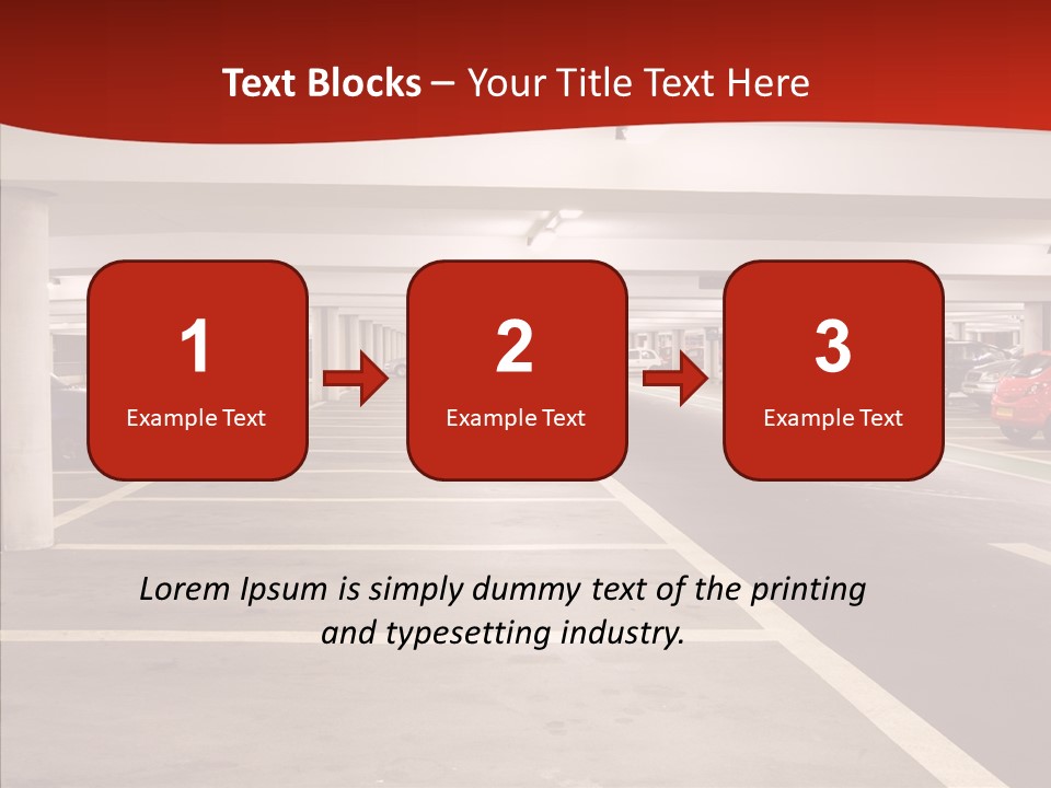 Red Transport Large PowerPoint Template