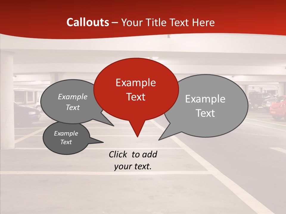 Red Transport Large PowerPoint Template