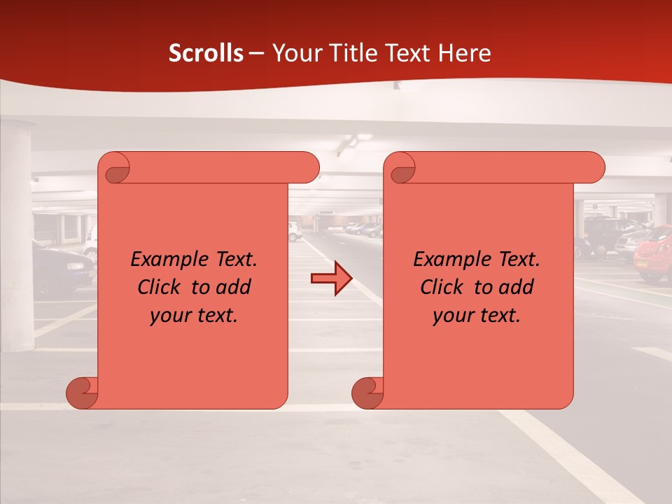 Red Transport Large PowerPoint Template