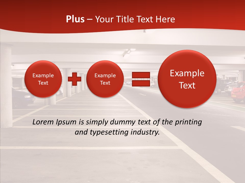 Red Transport Large PowerPoint Template