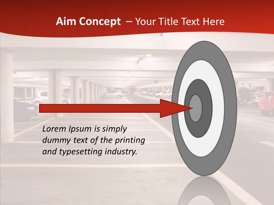 Red Transport Large PowerPoint Template